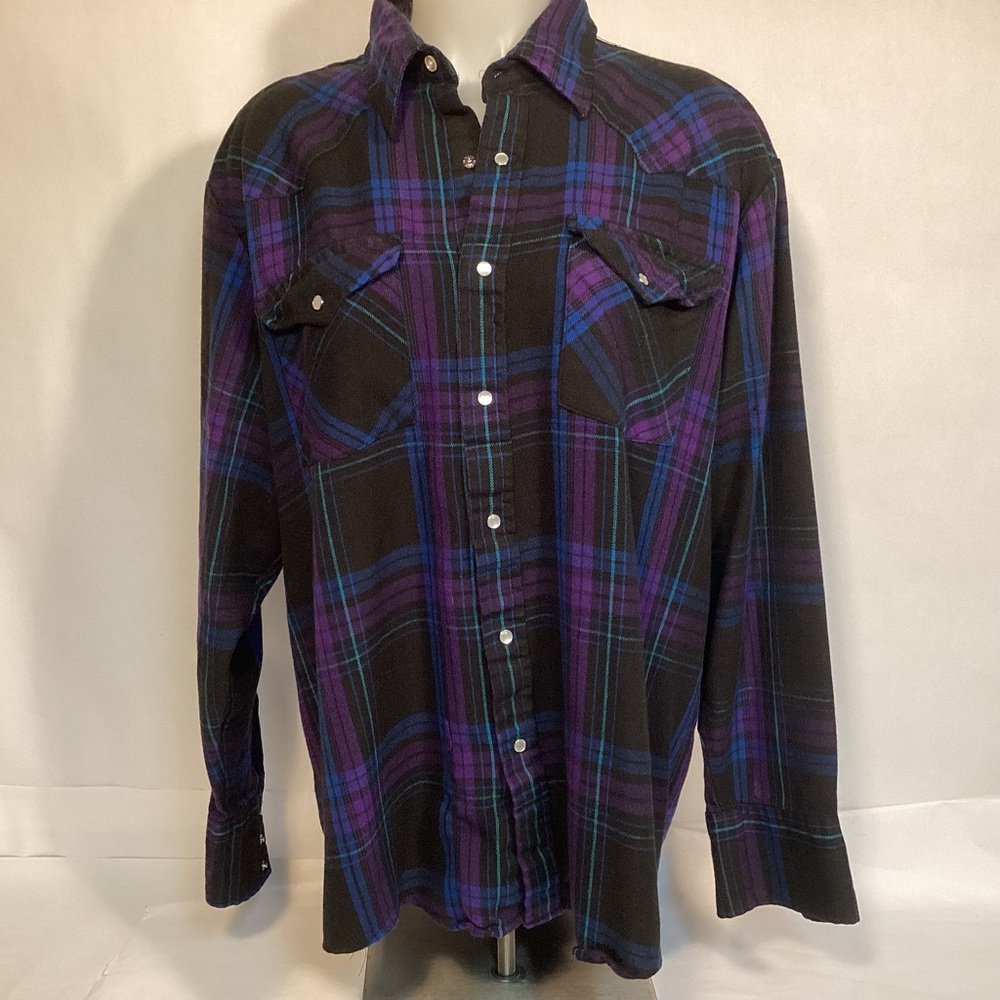 Rock Creek Ranch Western Shirt Pearl Snap Buttons womens size XL